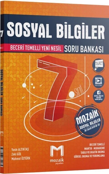 7. Sınıf Sosyal Bilgiler Soru Bankası Mozaik Yayınları ürün görseli 1