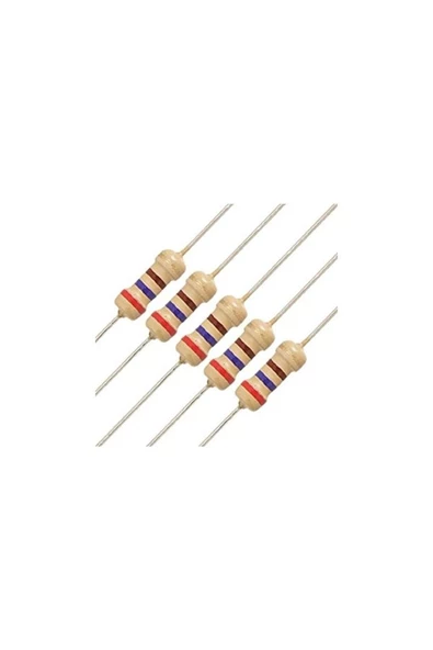 3.9 Ohm 1/4 Watt Direnç - 10 Lu Paket Halinde ürün görseli 1