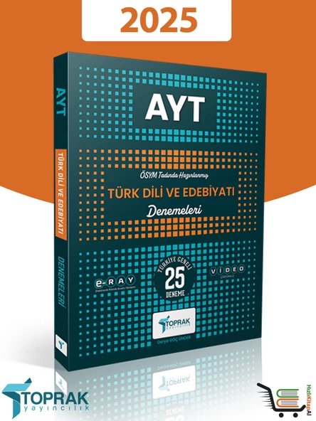 Toprak 2025 Model AYT Türk Dili ve Edebiyatı 25'li Deneme ürün görseli 1