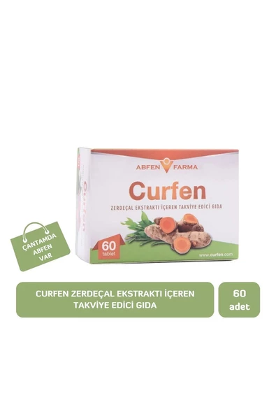 Abfen Curfen Zerdeçal İçeren Takviye Edici Gıda 60 Tablet ürün görseli 1