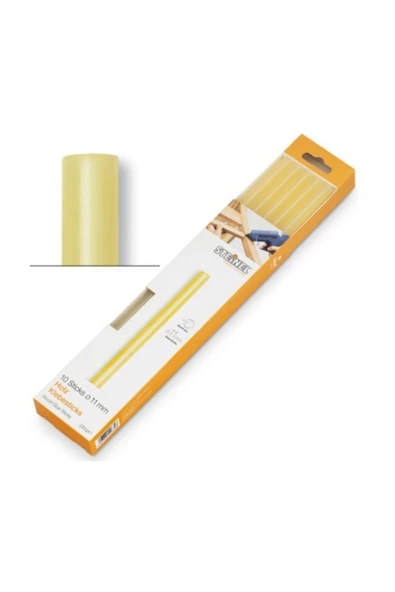 006778 Ahşap  Mum Silikon Çubuk 10 Adet 11mm. ürün görseli 1