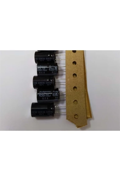 10mf 450v Kutuplu Kondansatör 4 Lü Paket Halinde ürün görseli 1