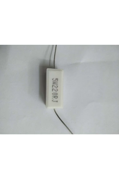 5 Watt 220r Taş Direnç=adet Olarak Satılır ürün görseli 1