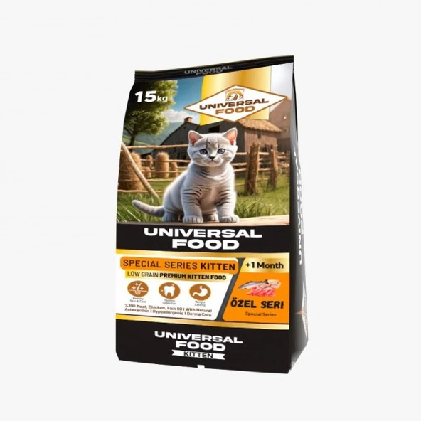 UNİVERSAL FOOD KİTTEN SPECİAL YAVRU KEDİ MAMASI 15KG ürün görseli 1