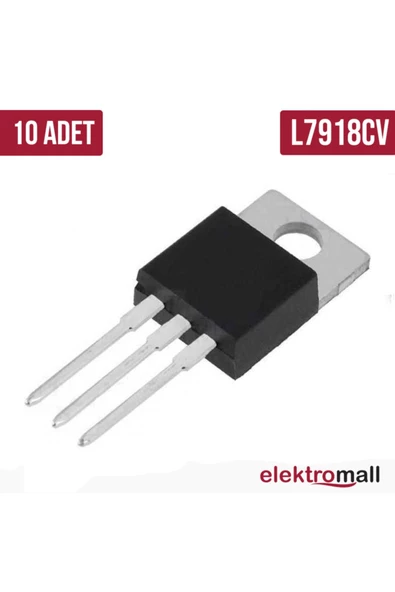 7918 To-220 -18v 1a Regülatör - 10 Adet ürün görseli 1