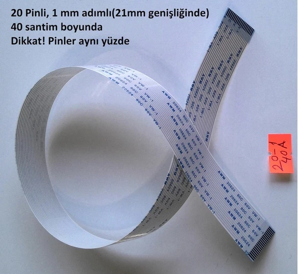 Awm 20624 80C 60V Vw-1 Flex Şerit Kablo 20-1-40A ürün görseli 1