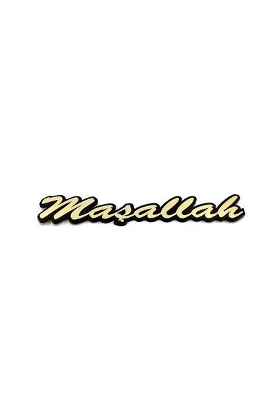 Maşallah 3d Yazı Arma Pleksi Sticker ürün görseli 1