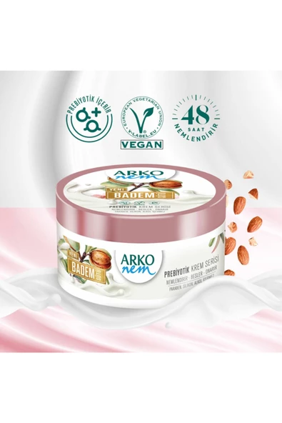 Arko Nem Prebiyotik Krem Serisi Badem Sütü 250 ml ürün görseli 1
