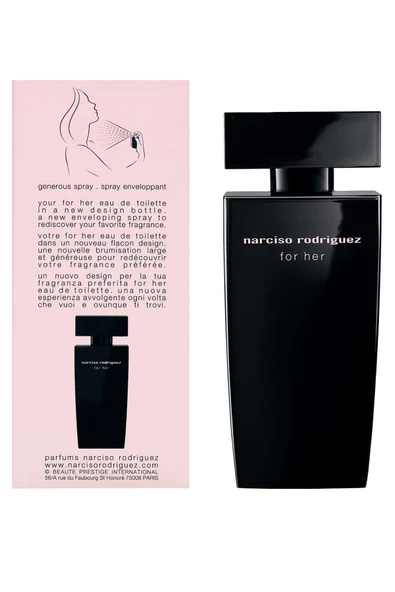 Narciso Rodriguez For Her EDT Generous Spray 75 ml - Resim 2