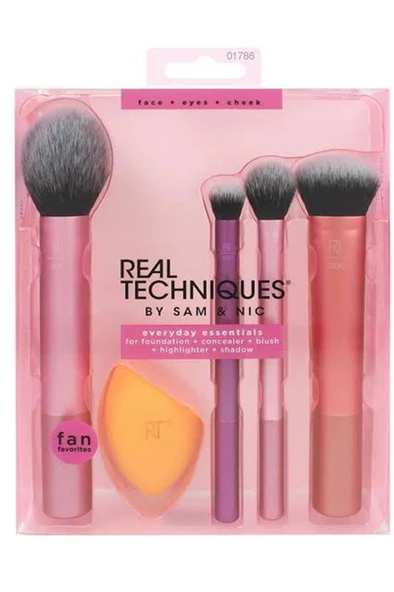 Real Techniques Everyday Essentials Makyaj Fırça Seti - Resim 2