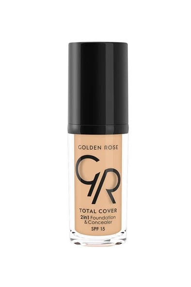 Golden Rose Total Cover Foundation 03 Almond 30 ml ürün görseli 1