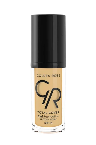 Golden Rose Total Cover Foundation 23 Medium Yellov Beige 30 ml ürün görseli 1