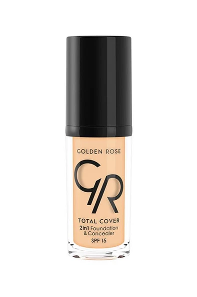 Golden Rose Total Cover Foundation 22 Natural Beige 30 ml ürün görseli 1