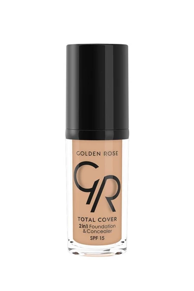 Golden Rose Total Cover Foundation 15 Warm Sand 30 ml ürün görseli 1