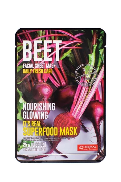 Dermal Beet Facial Sheet Maske ürün görseli 1