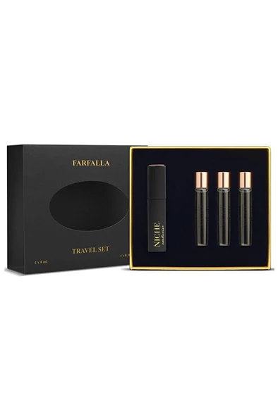 Niche Exclusive Farfalla Travel Set 4X8 ml Kadın Parfüm Seti ürün görseli 1