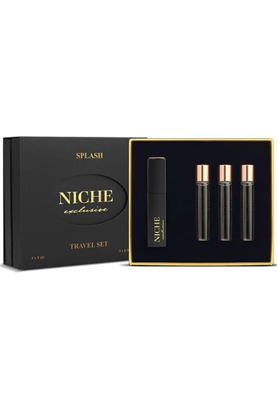 Niche Exclusive Splash Travel Set 4X8 ml Kadın Parfüm Seti ürün görseli 1