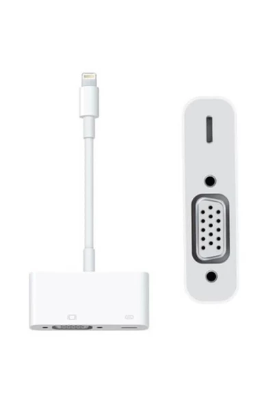 Lightning to VGA Adaptörü MD825ZM/A Iphone Ipad Ipod Çevirici Dönüştürücü Adaptör ürün görseli 1