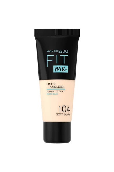 Maybelline New York Fit Me Matte Foundation 104 Soft Ivory ürün görseli 1