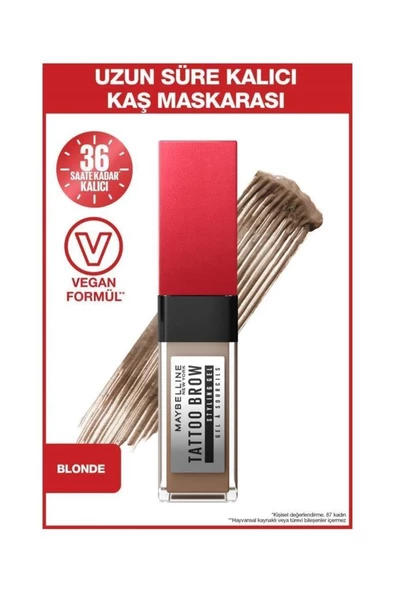 Maybelline New York Tattoo Brow 250 Blonde Kaş Maskarası ürün görseli 1