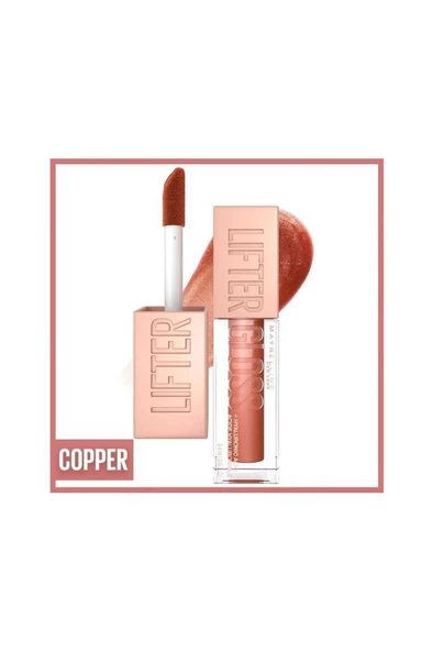 Maybelline New York Lifter Gloss 17 Copper Dudak Parlatıcısı ürün görseli 1