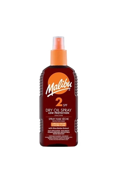 Malibu Dry Oil Spray Low Protection 200 ml Güneş Koruyucu ürün görseli 1