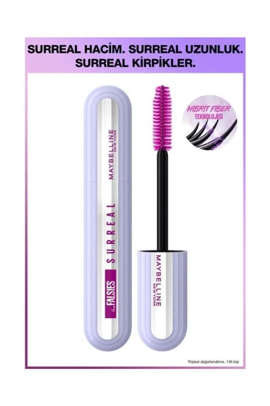 Maybelline New York The Falseies Surreal 01 Very Black Maskara ürün görseli 1
