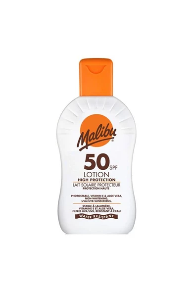 Malibu Lotion High Protection SPF50 200 ml Güneş Koruyucu ürün görseli 1