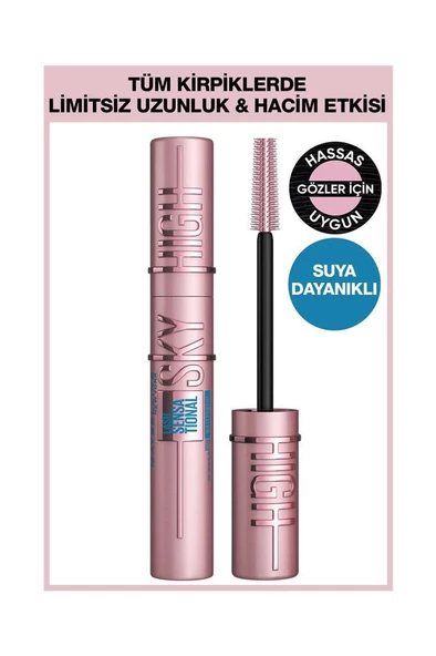 Maybelline New York Lash Sensational Sky High 01 Ekstra Siyah Maskara ürün görseli 1