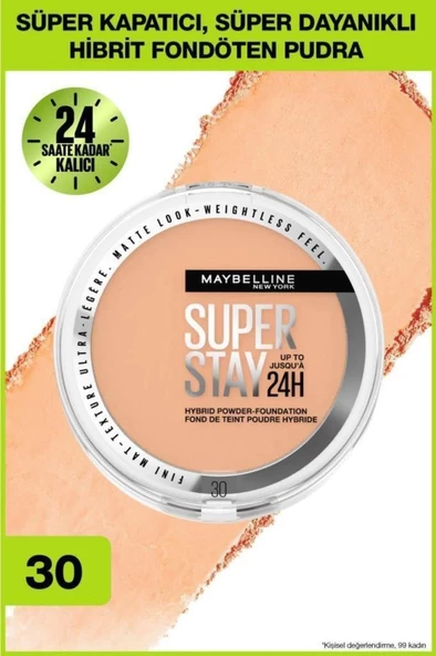 Maybelline New York Super Stay 24H Pudra-Fondöten 30 ürün görseli 1