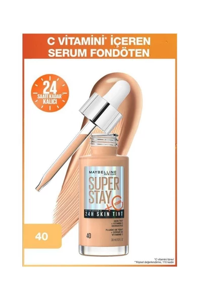 Maybelline New York Super Stay 24H Skin Tint 40 Fondöten ürün görseli 1
