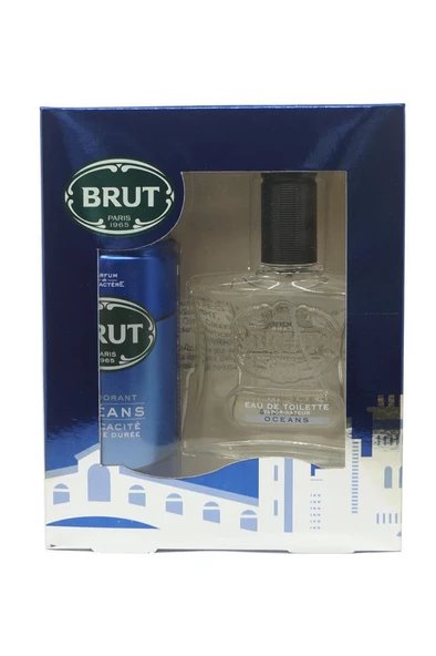 Brut Oceans EDT 100 ml Erkek Parfüm Seti ürün görseli 1