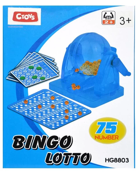 Ctoys Bingo Lotto 75 Parça Kutu Oyunu HG8803B ürün görseli 1