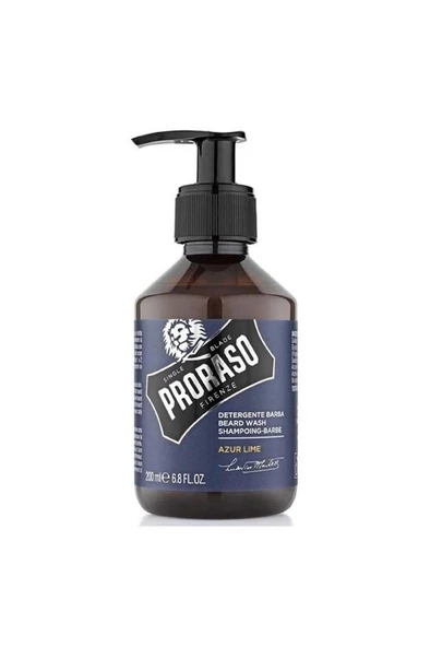 Proraso Beard Wash Shampoing Azur Lime 200 ml Sakal Şampuanı ürün görseli 1