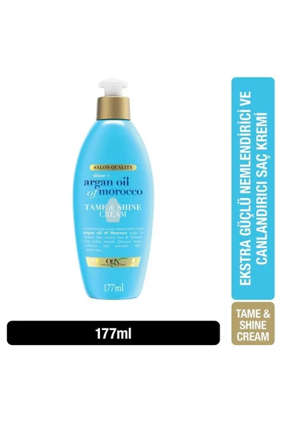 Organix Argan Oil Of Morocco Tame&Shine Cream 177 ml Saç Kremi ürün görseli 1