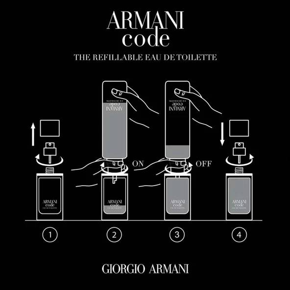 Giorgio Armani Armani Code EDT 50 ml Refillable Erkek Parfüm - Resim 6