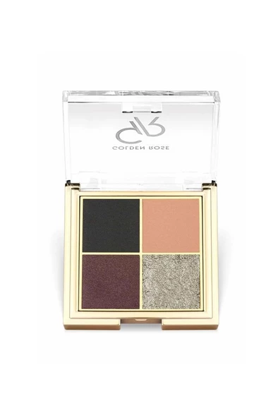Golden Rose Quattro Eyeshadow Palette 01 Midnight Kiss Göz Far Paleti ürün görseli 1
