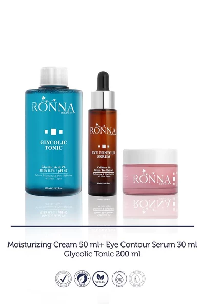 Ronna Beauty Dolgun Göz Altı Ve Cilt Sıkılaştırıcı Bakım Seti ürün görseli 1