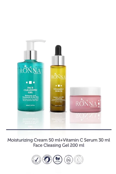 Ronna Beauty Arındırıcı Temizlik Onarımı Ve Yenilemeye Yardımcı Cilt Bakım Seti ürün görseli 1