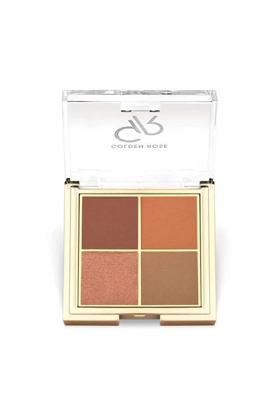 Golden Rose Quattro Eyeshadow Palette 05 Red Brick Göz Far Paleti ürün görseli 1