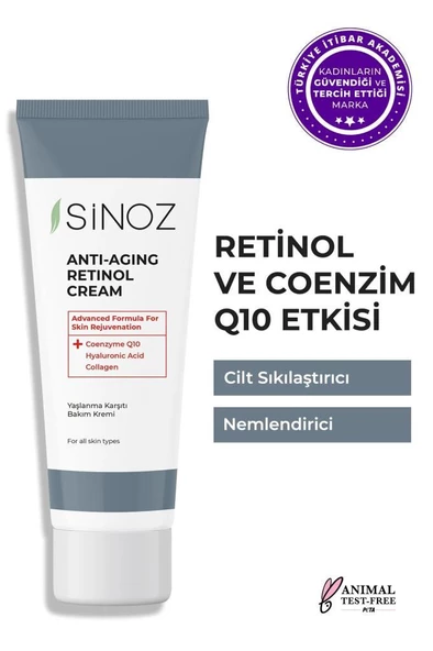 Sinoz Anti-Aging Retinol Cream 50 ml Yaşlanma Bakım Kremi ürün görseli 1