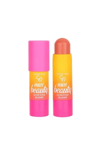 Golden Rose Miss Beauty Glow Stick Blusher 01 Peach Flash Allık ürün görseli 1