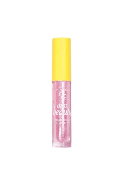 Golden Rose Miss Beauty Diamond Shine 3D Lipgloss 01 Pink Trip Dudak Parlatıcısı ürün görseli 1