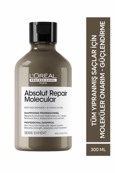 Loreal Professionnel Serie Expert Absolut Repair Molecular Şampuan 300 ml ürün görseli 1