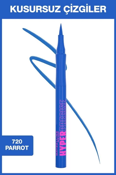Maybelline New York Hyper Precise All Day Likit Liner 720 Parrot Blue ürün görseli 1