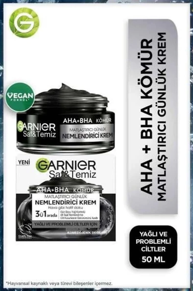 Garnier Aha+Bha Matlaştırıcı Günlük Nemlendiric Krem 50 ml ürün görseli 1