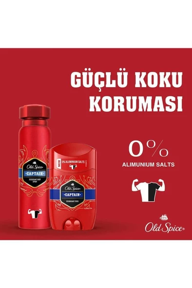 Old Spice Captain Erkek Deodorant Stick 50 ml - Resim 4