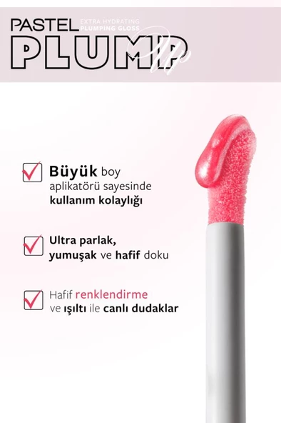 Pastel Plump Up Extra Hydrating Gloss 206 Chic - Resim 3