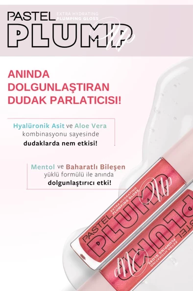 Pastel Plump Up Extra Hydrating Gloss 206 Chic - Resim 4