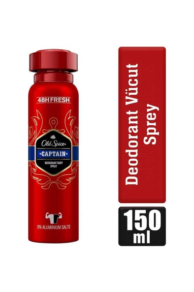 Old Spice Captain Deodorant Body Spray 150 ml - Resim 2
